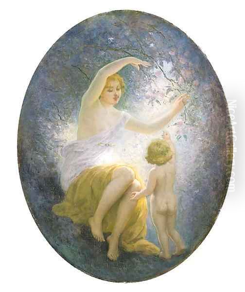 Aurora Oil Painting by Albert-Auguste Fourie