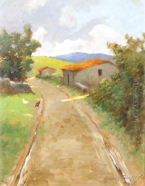 Paesaggio Oil Painting by Gino Tommasi