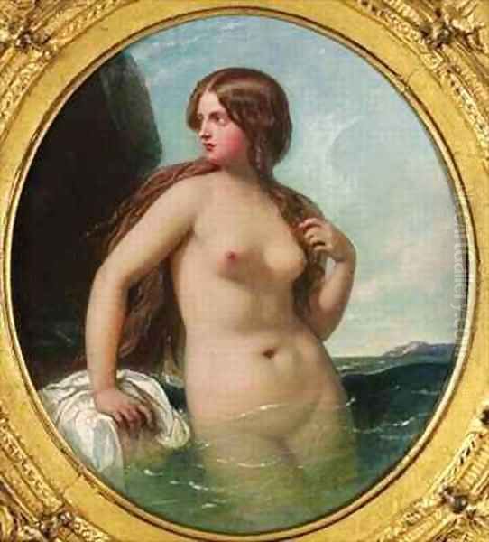 A Nereid Oil Painting by William Edward Frost