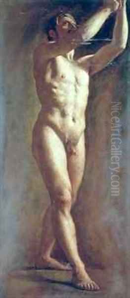 Life study of the Male Figure Oil Painting by William Edward Frost