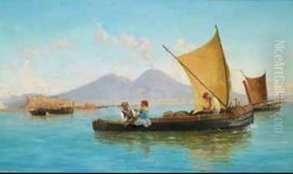 Il Ritorno Dalla Pesca Oil Painting by Francesco Saverio Torcia