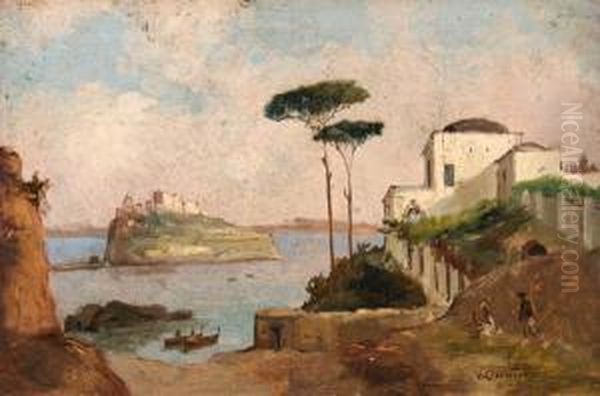 Marina Di Napoli Oil Painting by Francesco Saverio Torcia