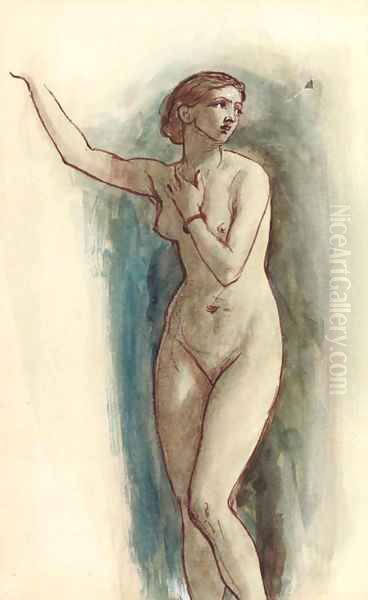 Study of a female nude Oil Painting by William Edward Frost