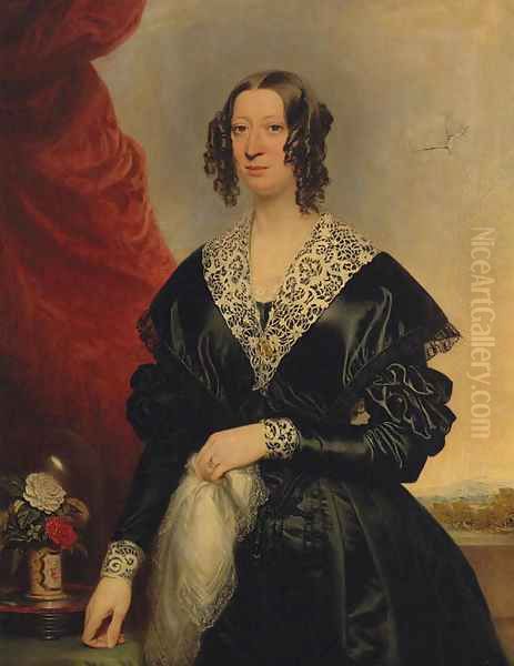 Portrait Of A Lady Oil Painting by William Edward Frost