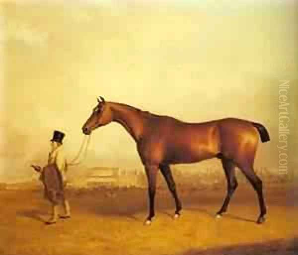 Emilius Winner Of The 1832 Derby Oil Painting by John Faulkner