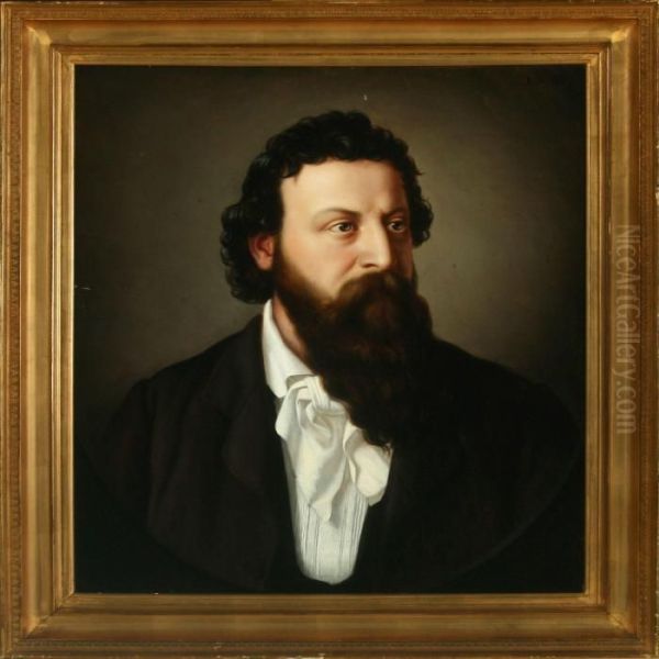 Portrait Of Agentleman Oil Painting by Wenzel Ulrik Tornoe