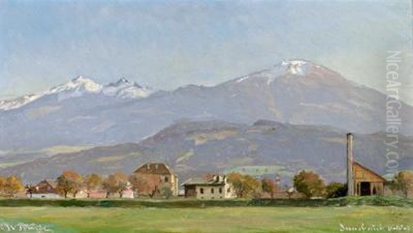 Nd Bei Innsbruck Oil Painting by Wenzel Ulrik Tornoe