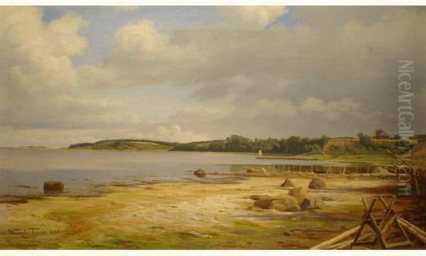 Le Bord Du Lac Oil Painting by Wenzel Ulrik Tornoe