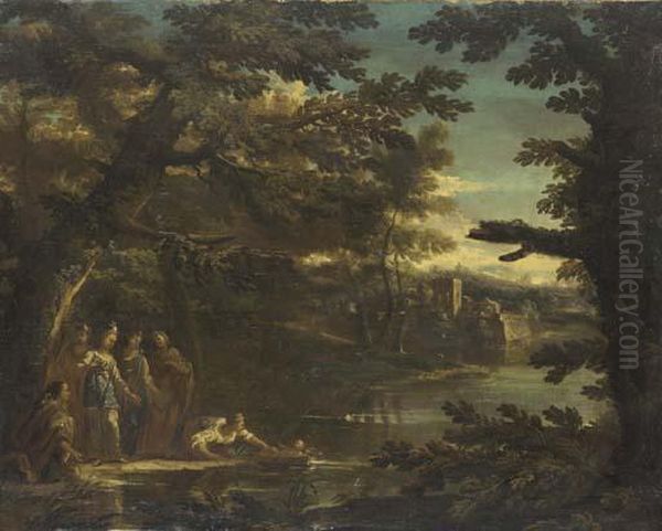 The Finding Of Moses Oil Painting by Bartolomeo Torreggiani