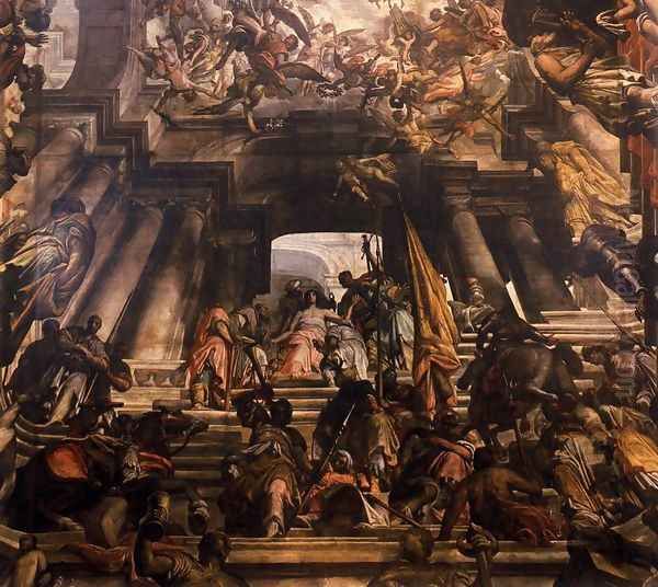 Martyrdom and Glory of St Pantaleon 1684-1704 Oil Painting by Giovanni Antonio Fumiani