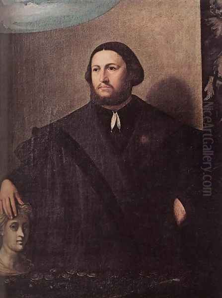 Portrait of Raffaele Grassi 1530s Oil Painting by Sebastiano Florigerio