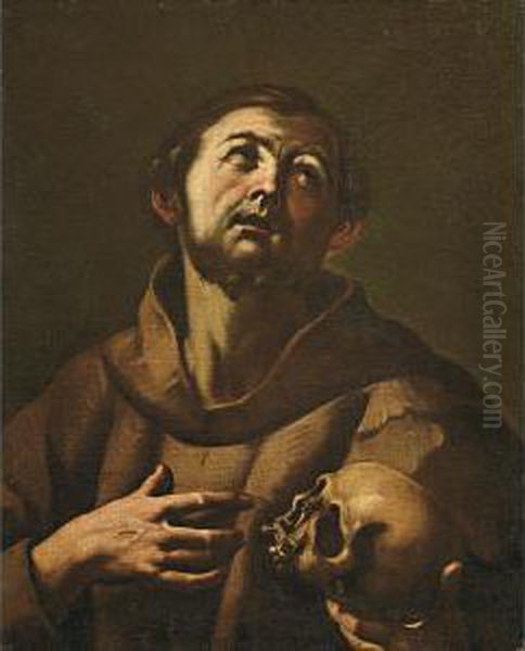 San Francesco Oil Painting by Flaminio Torri