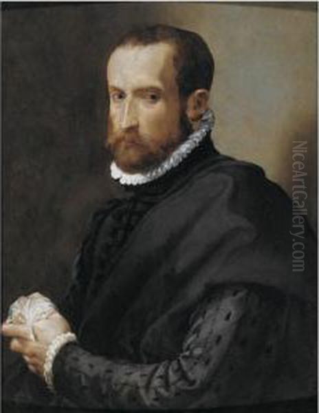 Portrait Of A Nobleman Oil Painting by Michele di Ridolfo del Ghirlandaio (see Tosini)