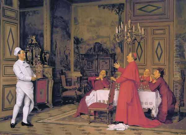 The Cardinal's Birthday Oil Painting by Jose Frappa