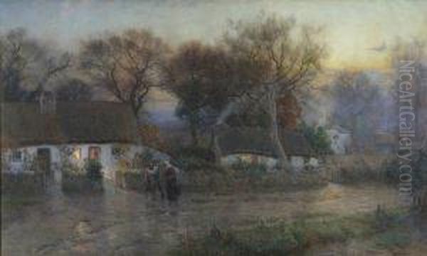 Man Goeth Forth To His Work, And To His Labour, Till The Evening Oil Painting by Samuel Towers