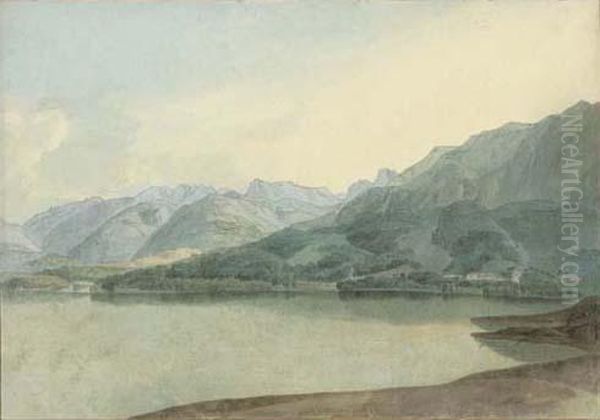 Lake Windermere, Lake District Oil Painting by Francis Towne