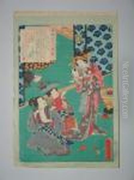 Serie Des 36 Beautes Oil Painting by Utagawa Toyokuni Iii