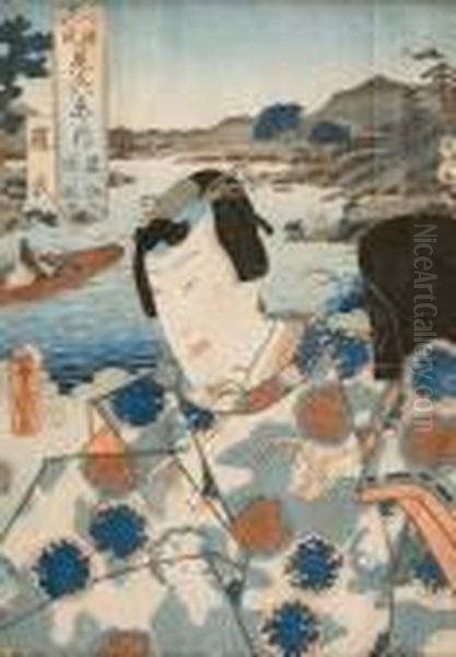 Serie Storia Del Principe Genji Oil Painting by Utagawa Toyokuni Iii