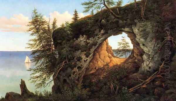 Fairy Arch, Mackinac Island Oil Painting by Henry Chapman Ford