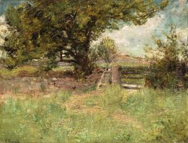 Franskt Landskap Oil Painting by Carl Tragardh