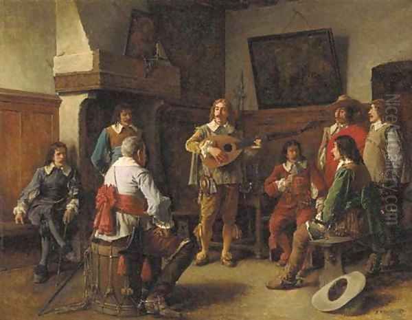 A Song of Long Ago Oil Painting by Benjamin Eugene Fichel