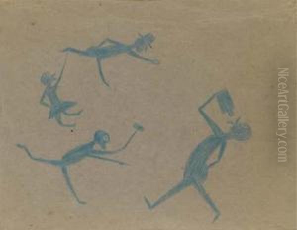 Untitled Oil Painting by Bill Traylor