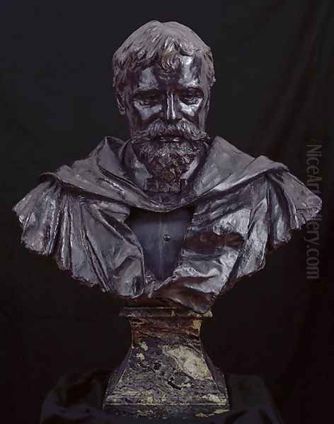 Bust of Sir Lawrence Alma-Tadema Oil Painting by Edward Onslow Ford