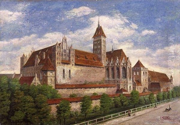 Widok Zamku Oil Painting by Carl Triebel