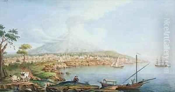 Mount Vesuvius Oil Painting by Pietro Fabris