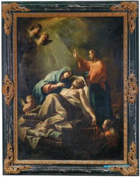 La Morte Di San Giuseppe Oil Painting by Paul Troger