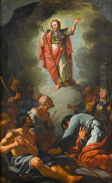 The Apotheosis Of Saint James Oil Painting by Paul Troger