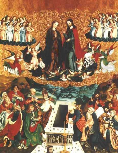 Assumption of the Holy Virgin Mary Oil Painting by Francis of Sieradz