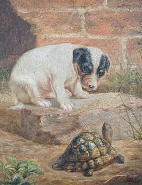 Curious Companions Oil Painting by William Henry Hamilton Trood