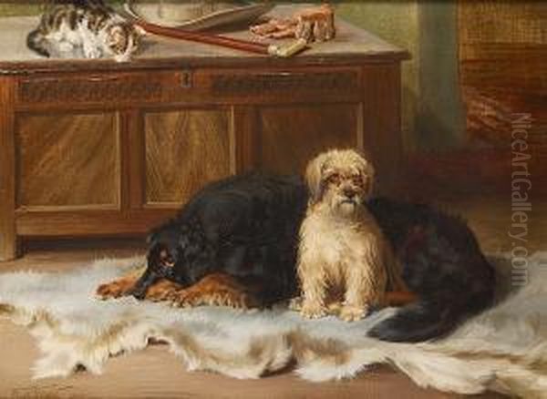 Waiting For Master Oil Painting by William Henry Hamilton Trood