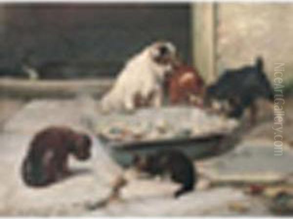 Pot Luck Oil Painting by William Henry Hamilton Trood