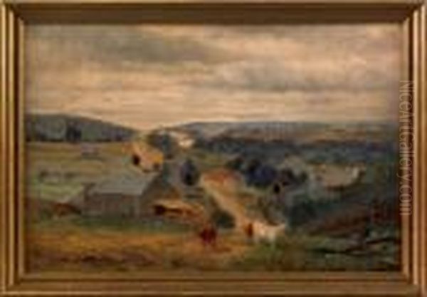 Cresent Pa Oil Painting by Newbold Hough Trotter