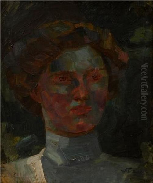 Untitled (portrait) Oil Painting by Wilhelm Trubner