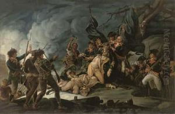 The Death Of General Richard Montgomery Oil Painting by John Trumbull