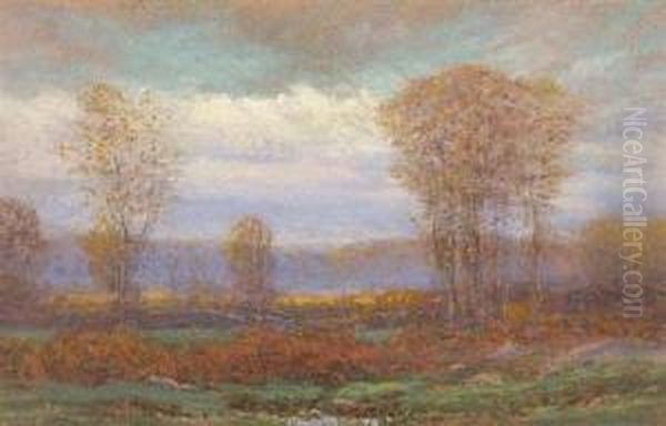 Clearing Sky Oil Painting by Dwight William Tryon