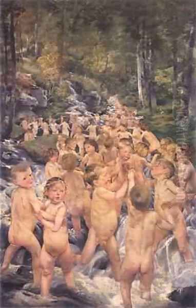 The Stream 1890 2 Oil Painting by Leon Frederic