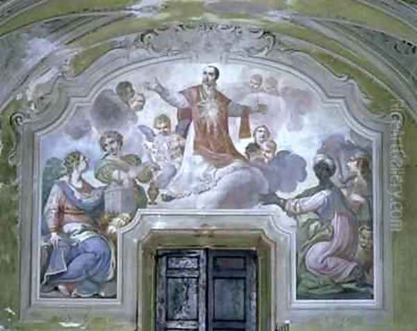 The Apotheosis of St Ignatius of Loyola from the Refectory Oil Painting by Diacinto Fabbroni