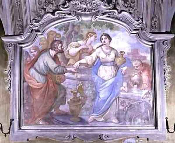 Rebecca at the Well from the Refectory Oil Painting by Diacinto Fabbroni