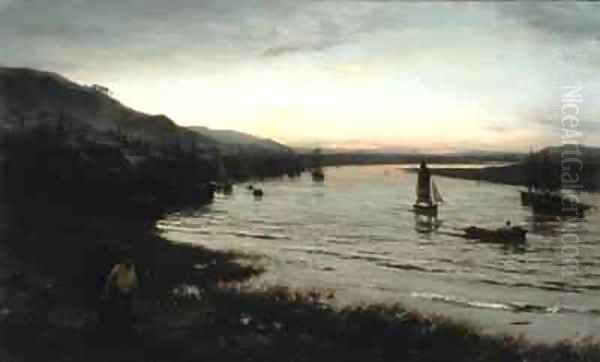 Newburgh on Tay Oil Painting by David Farquharson