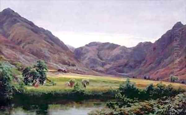 Haydays Oil Painting by David Farquharson