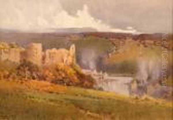 Barnard Castle Oil Painting by Arthur Tucker