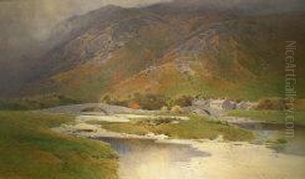 Grange - Borrowdale, Cumberland Oil Painting by Arthur Tucker