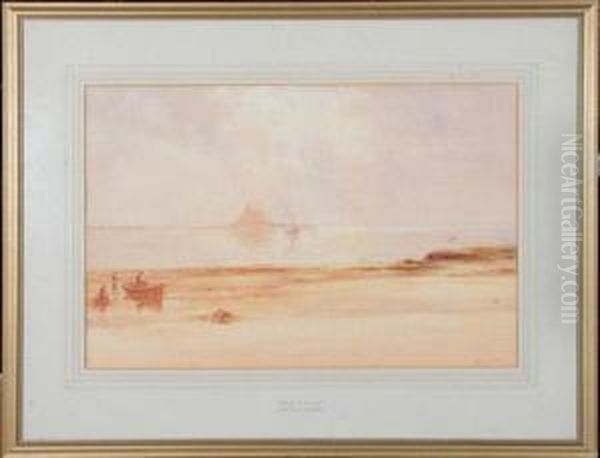 Holy Island Oil Painting by Edward Tucker