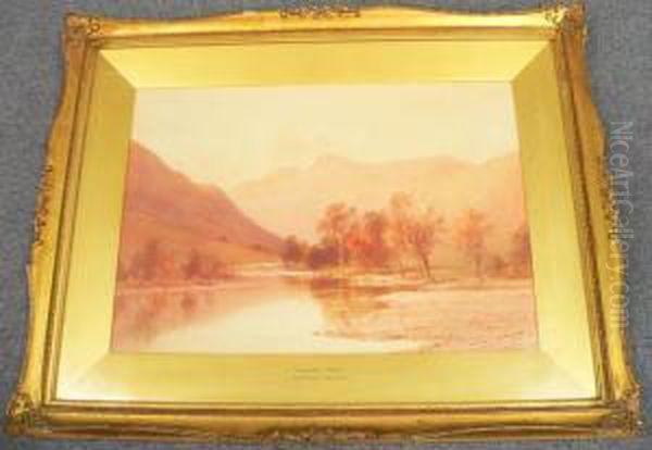 Langdale Pikes Oil Painting by Edward Tucker