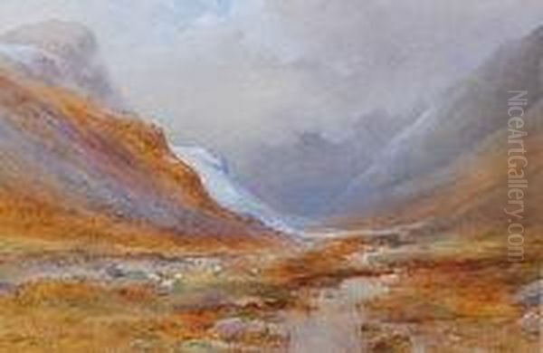 Arden - Scottish Mountain Scene Oil Painting by Edward Tucker