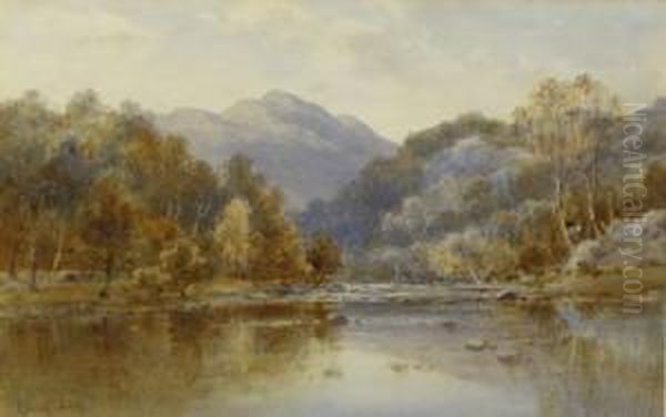 River Derwent Above Grange' Oil Painting by Edward Tucker